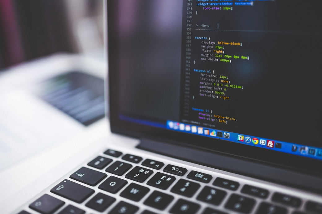 Software developer building a custom application